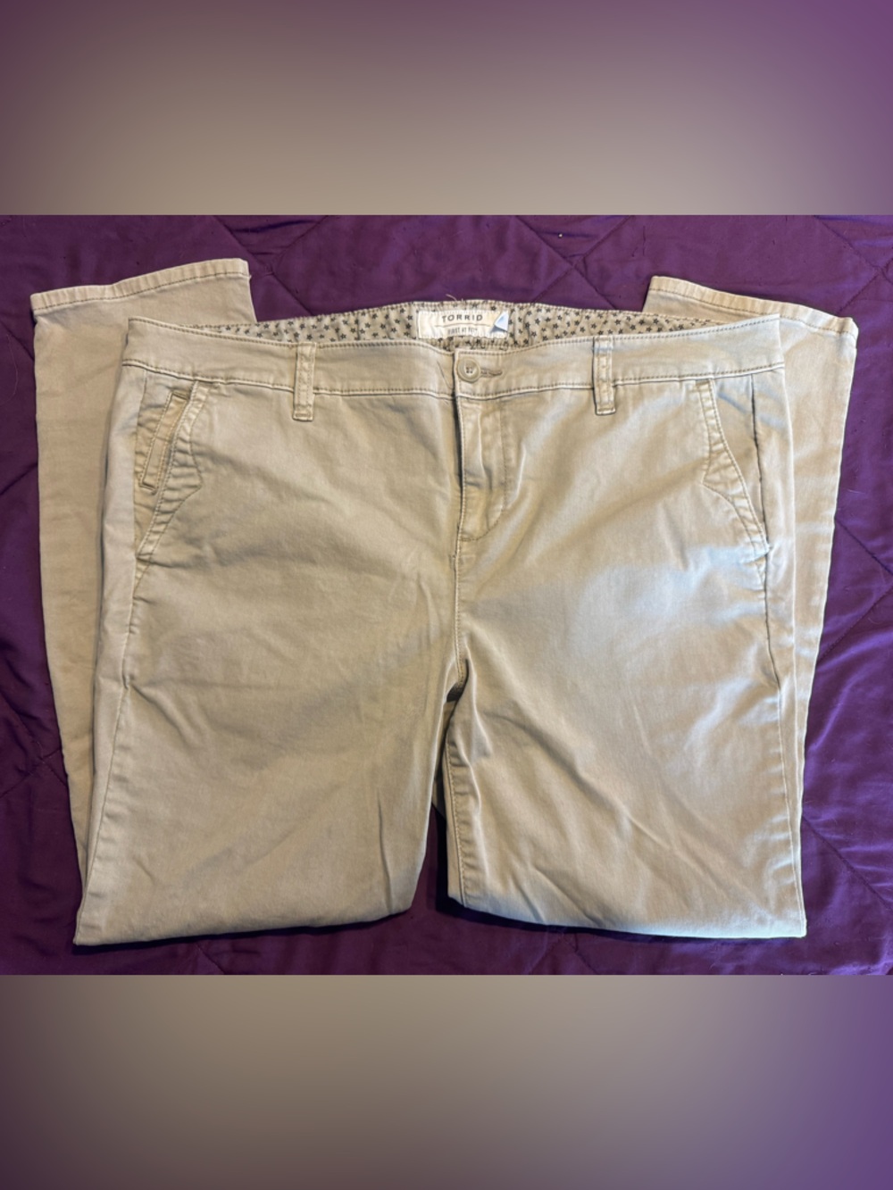 Torrid Straight Leg Khaki Pats